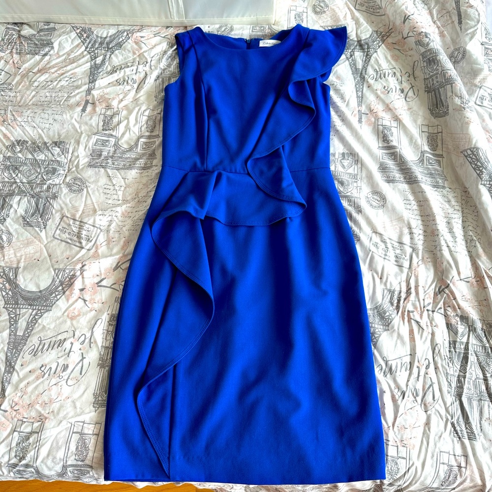 Calvin Klein nwot blue dress